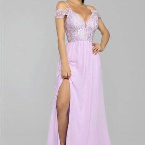 *NWT* Fashion Nova Chiffon Gown - XS